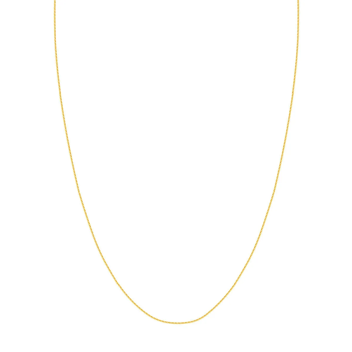 0.85mm D/C Square Wheat Chain with Lobster Lock