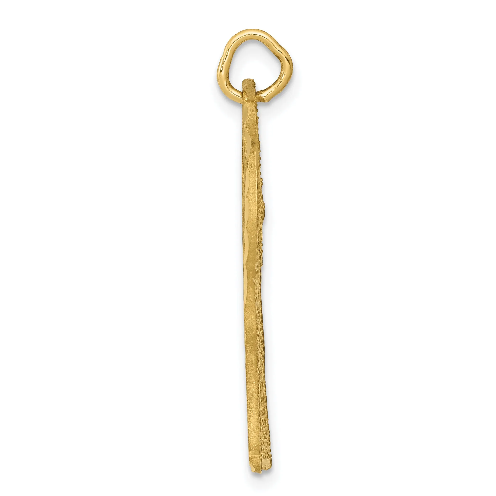 14K Gold Giraffe Charm Pendant for Men Elegant Design