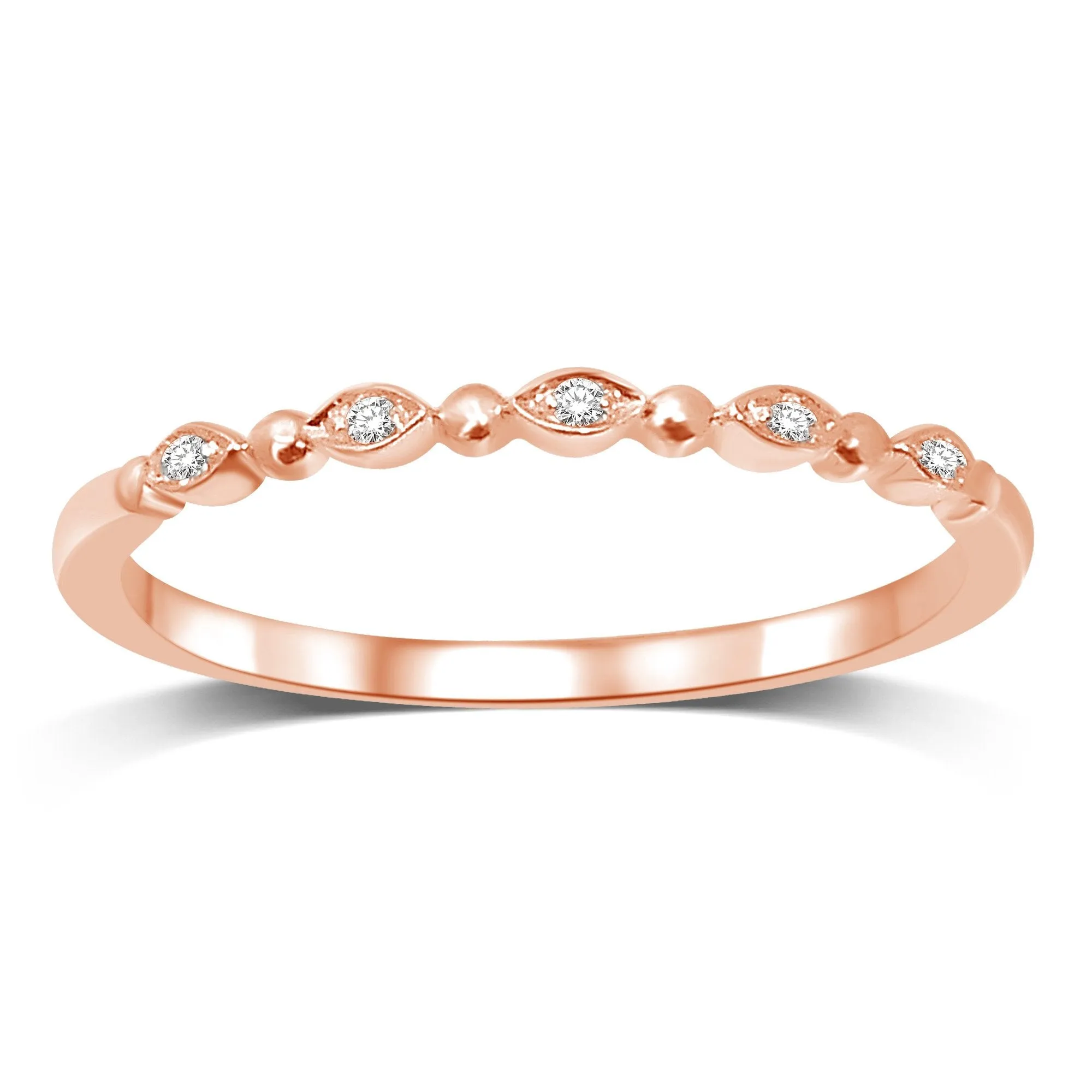 14K White Gold Diamond Accent Wedding Band