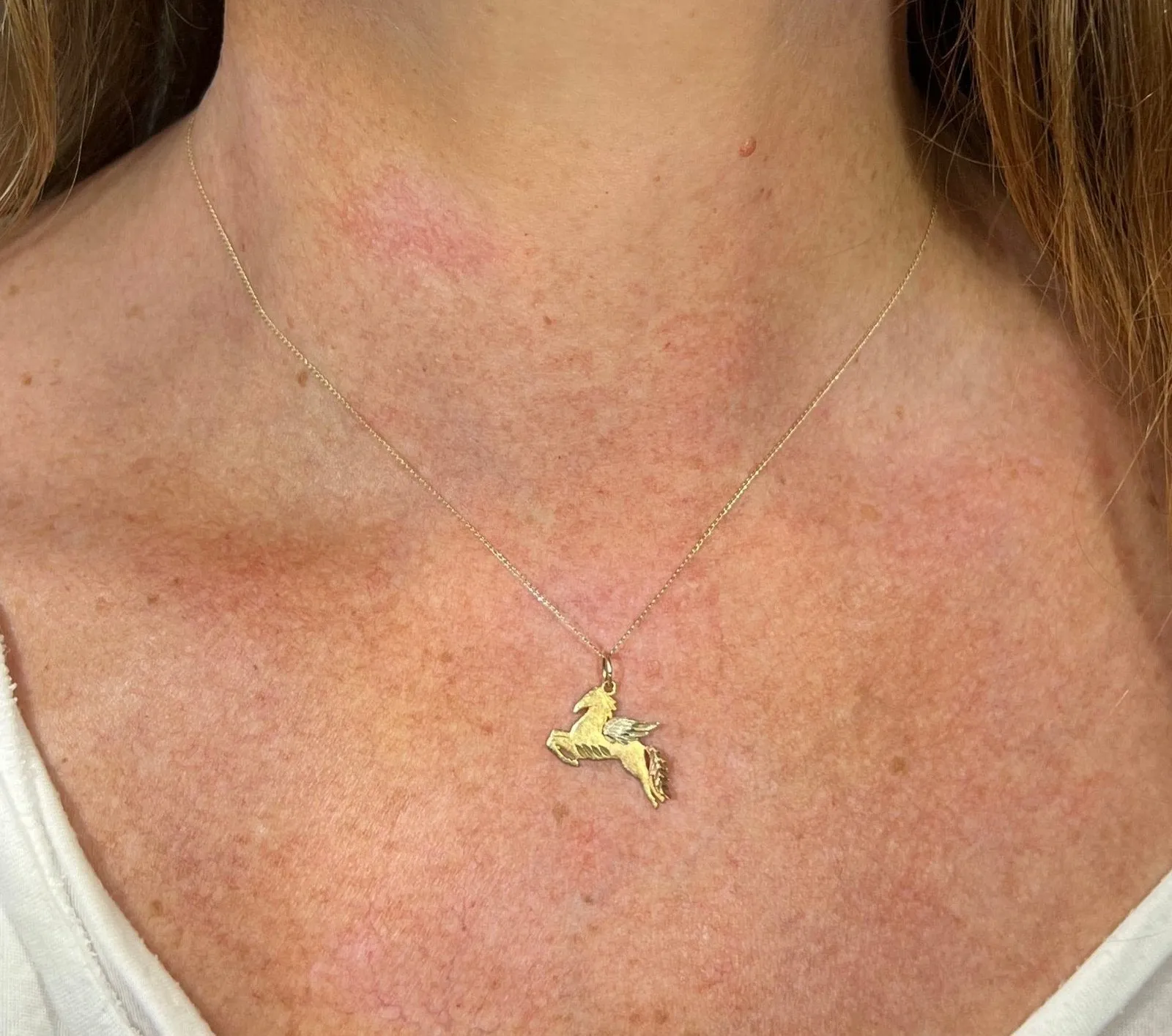 14k Yellow   Rose   White Gold PEGASUS Pendant