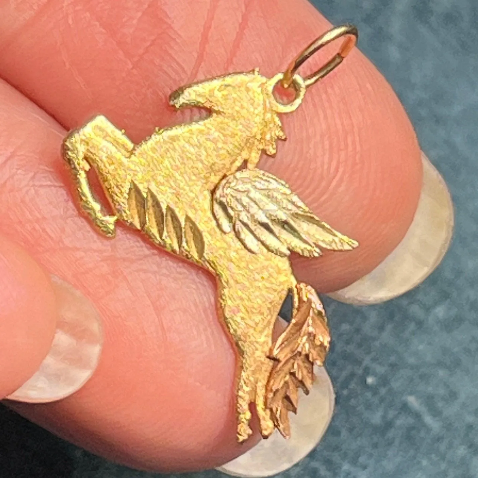 14k Yellow   Rose   White Gold PEGASUS Pendant