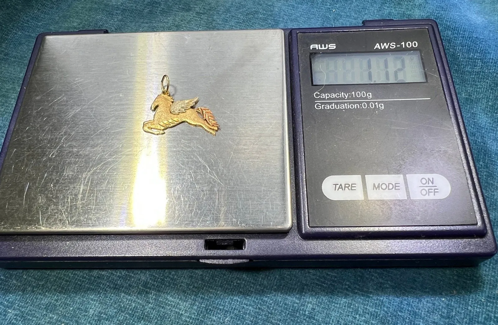 14k Yellow   Rose   White Gold PEGASUS Pendant