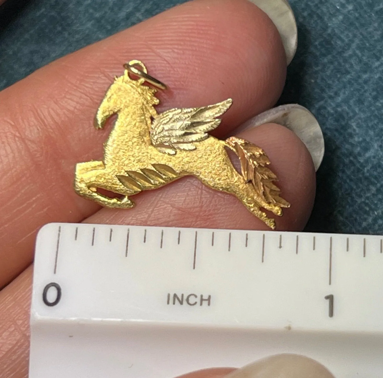 14k Yellow   Rose   White Gold PEGASUS Pendant