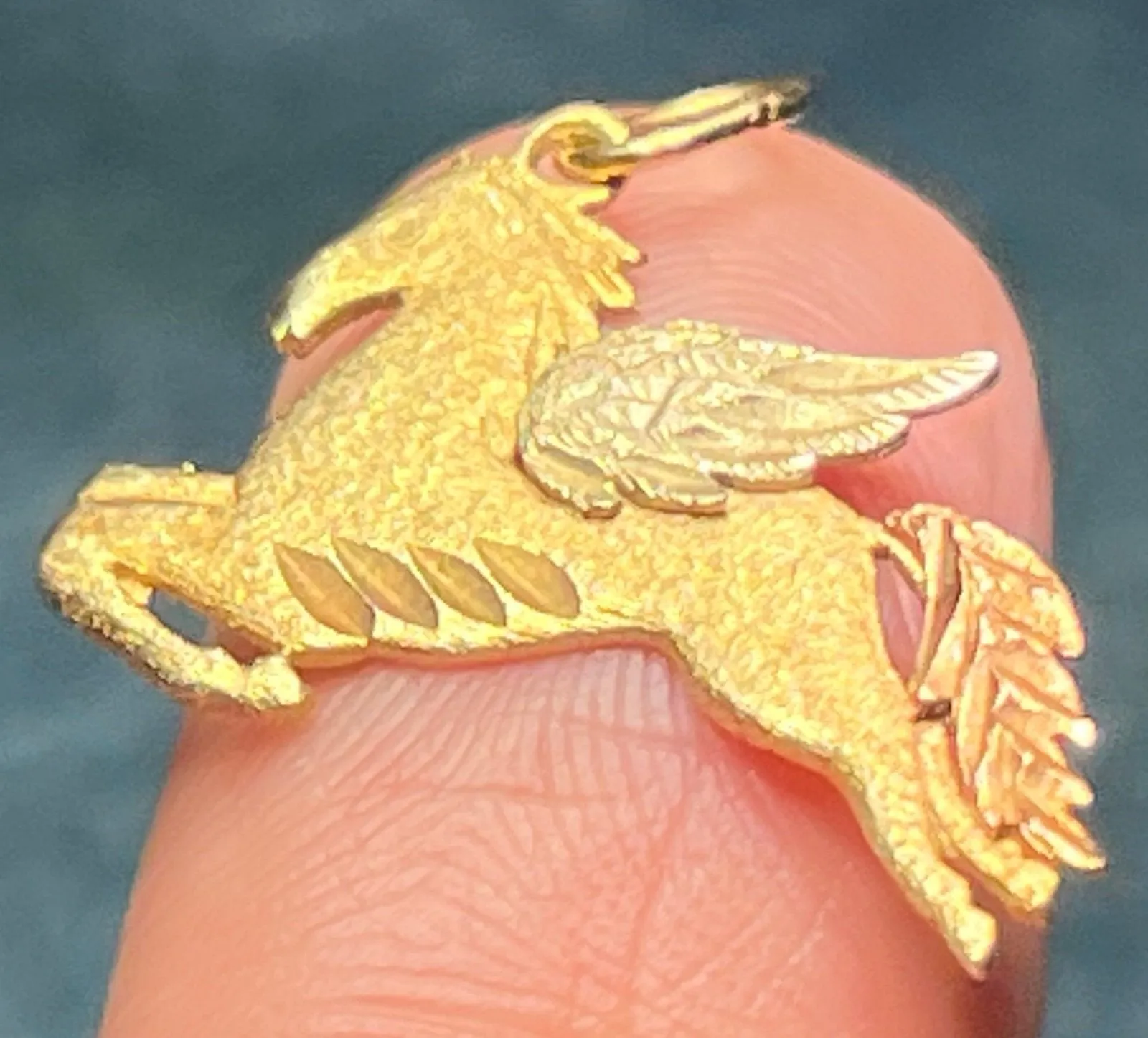 14k Yellow   Rose   White Gold PEGASUS Pendant