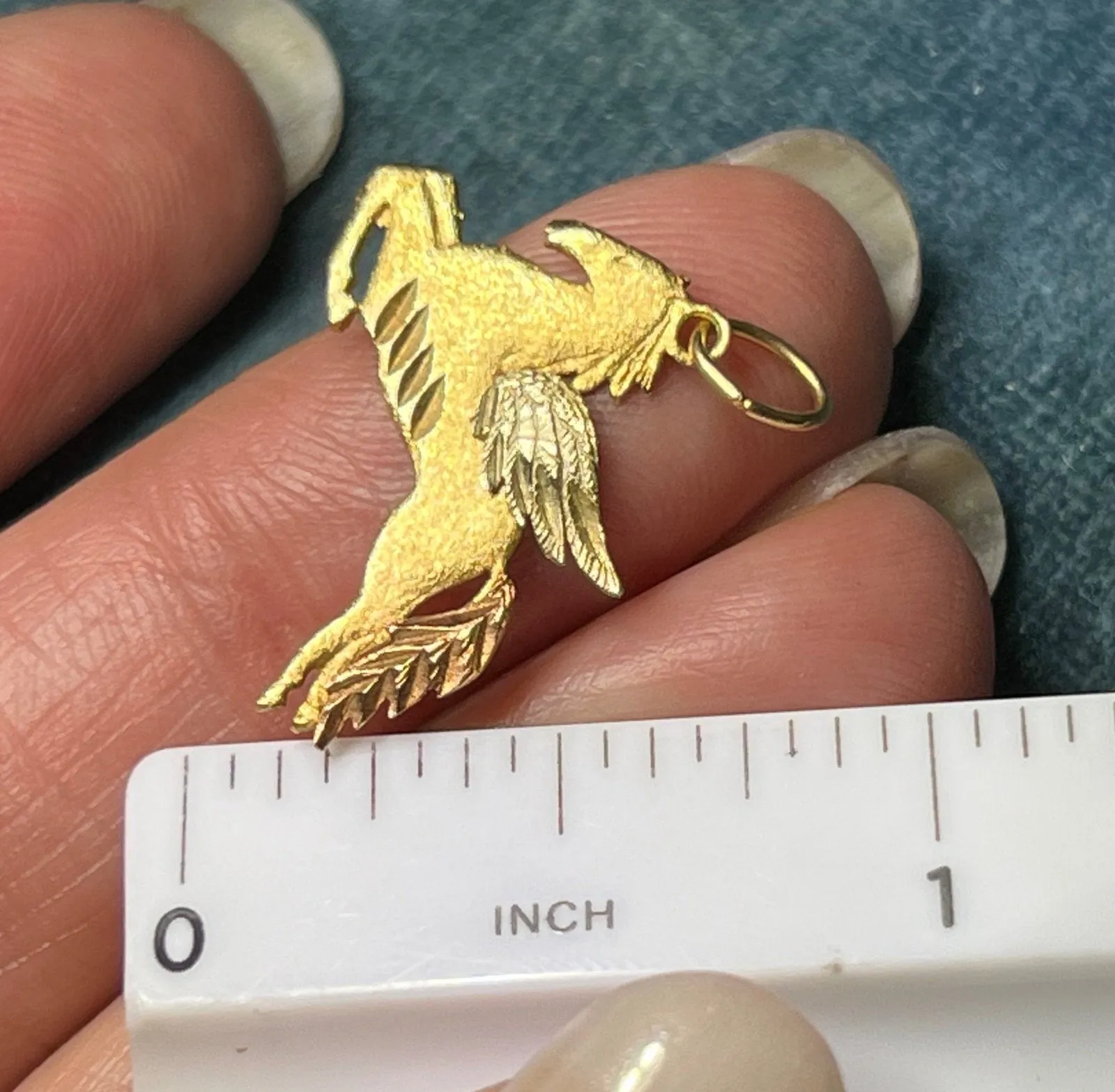 14k Yellow   Rose   White Gold PEGASUS Pendant