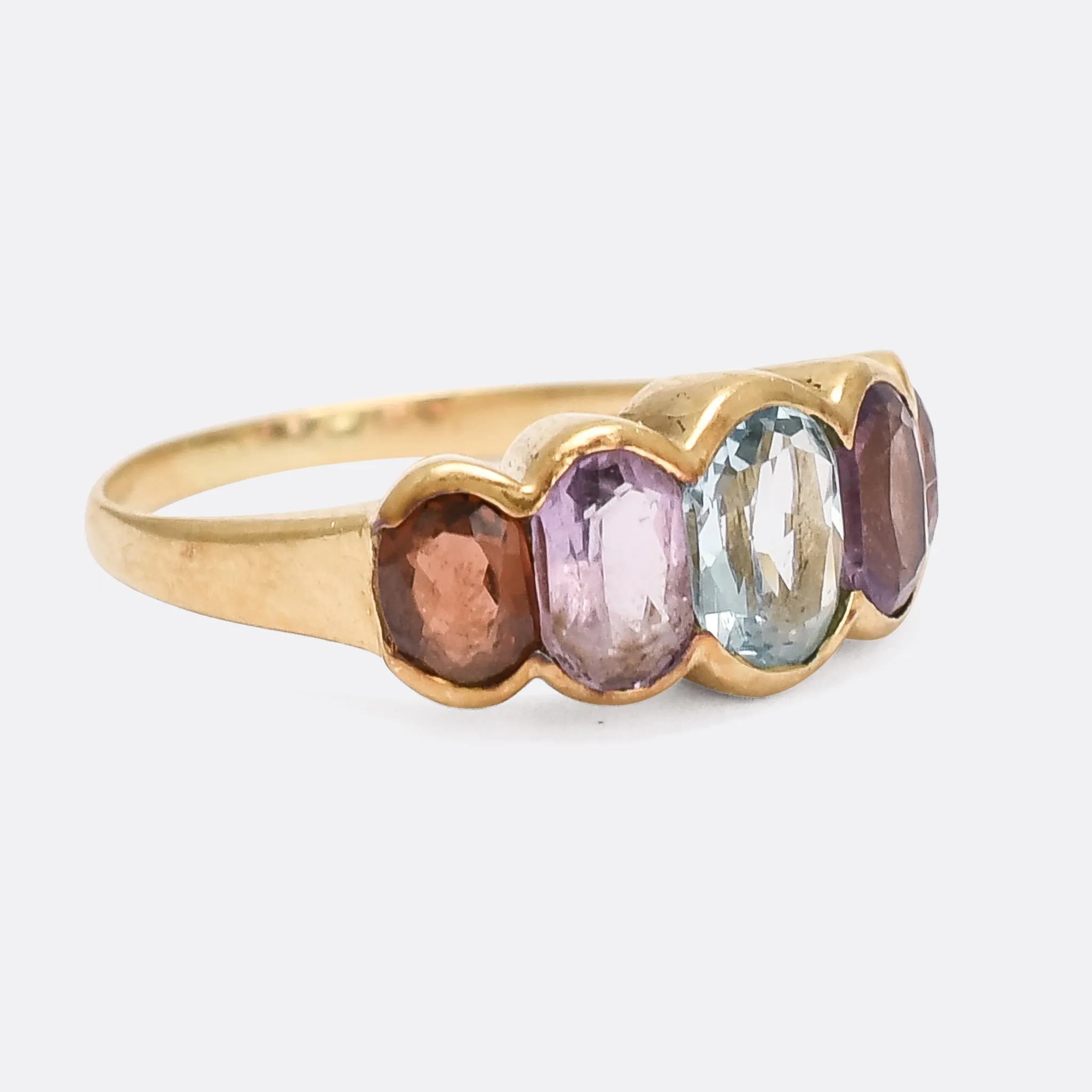 1960s Harlequin 5-Stone Ring