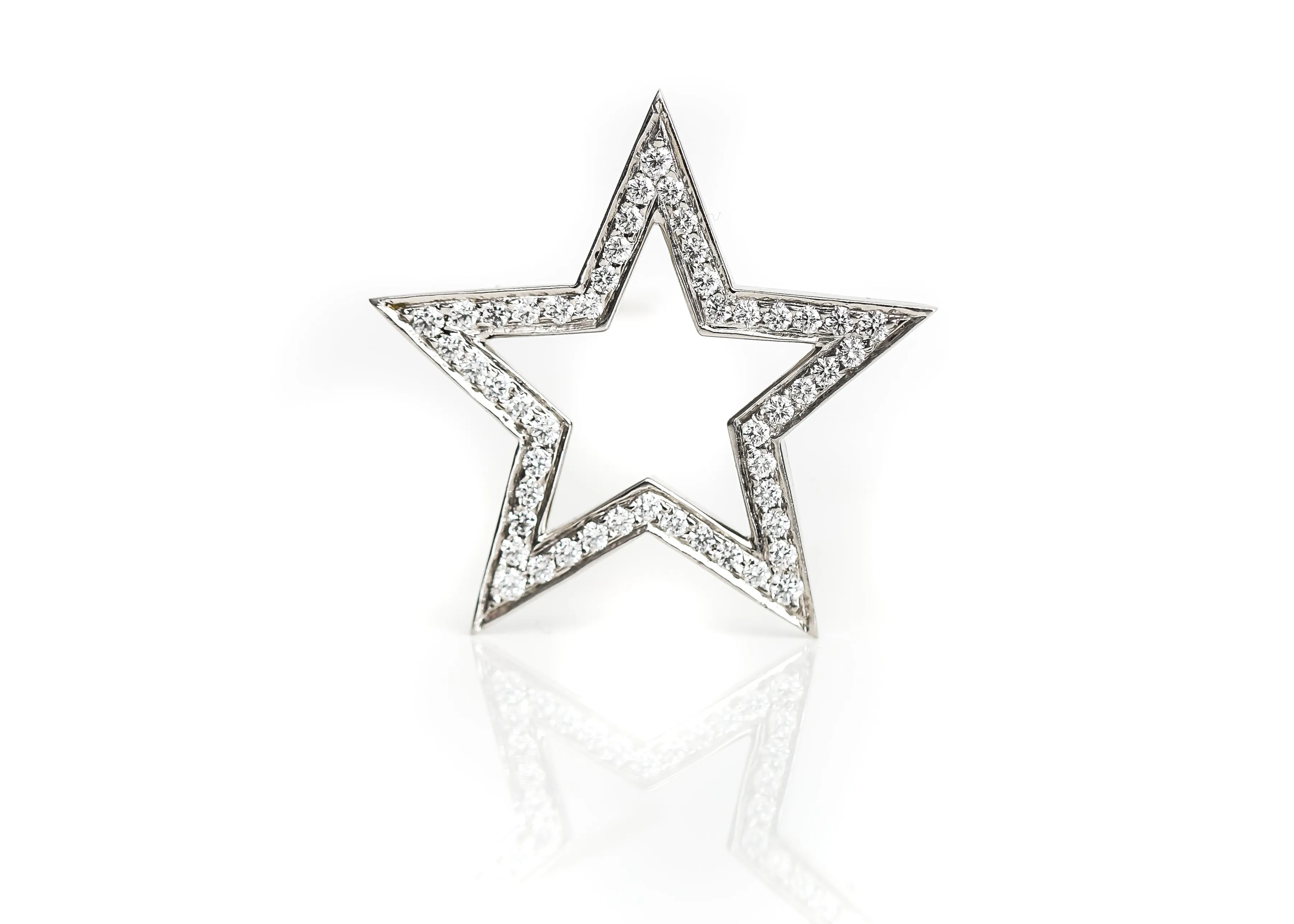 2005 Tiffany & Co. Platinum & Diamond Star Pin