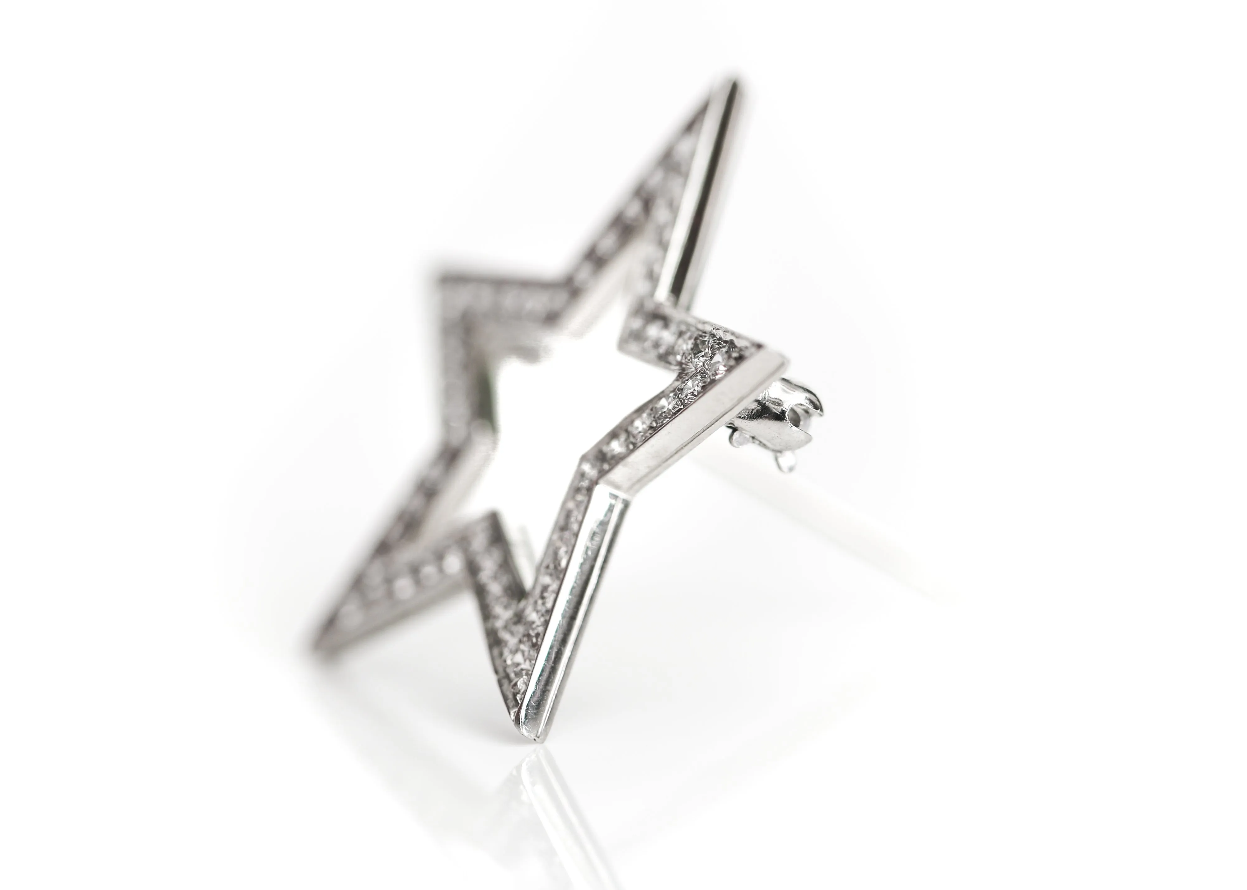 2005 Tiffany & Co. Platinum & Diamond Star Pin