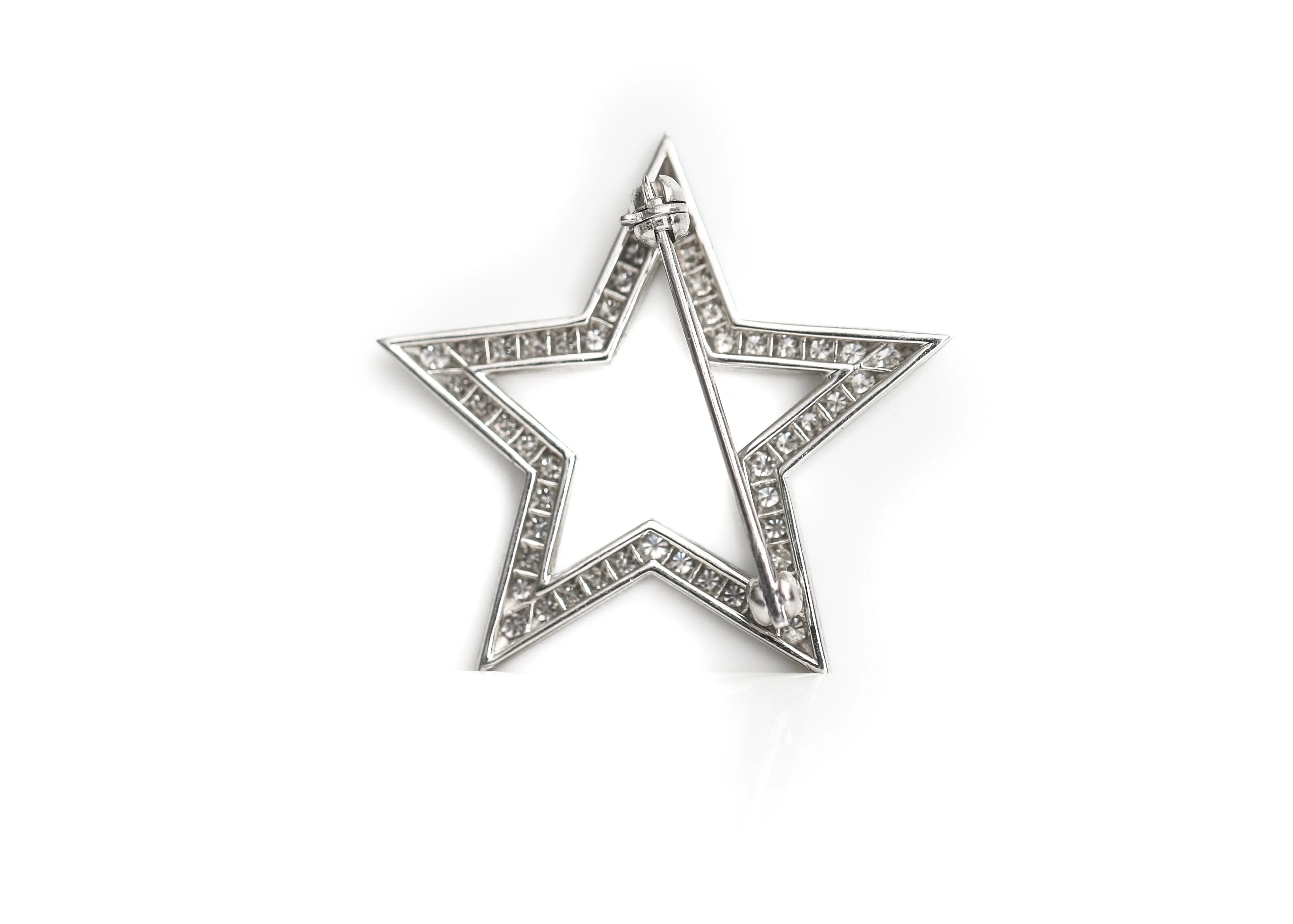 2005 Tiffany & Co. Platinum & Diamond Star Pin