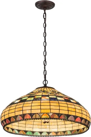 23"W Tiffany Edwardian Pendant.605