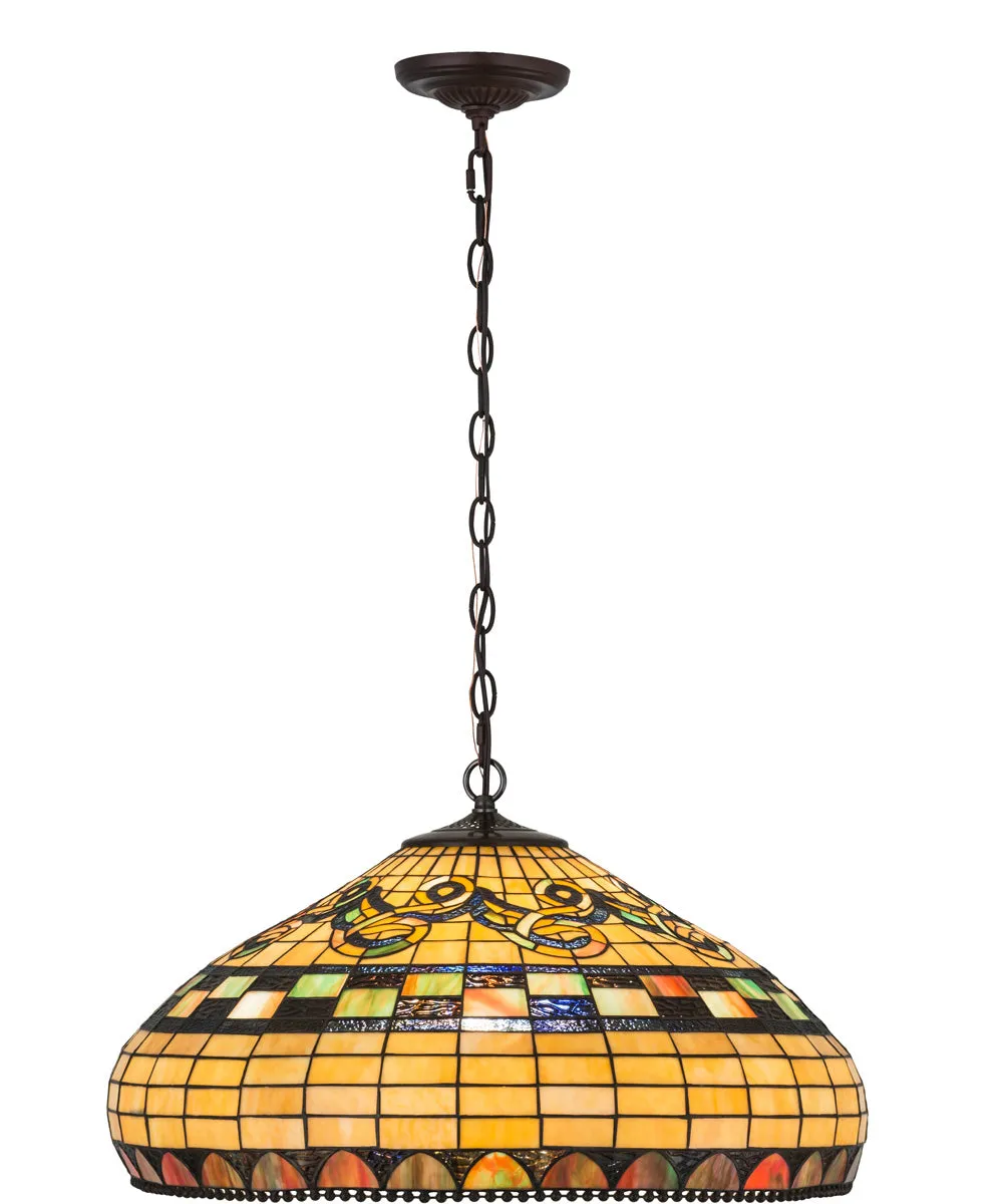 23"W Tiffany Edwardian Pendant.605