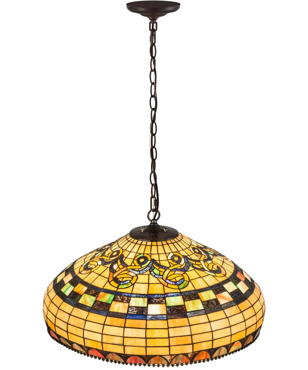 23"W Tiffany Edwardian Pendant.605