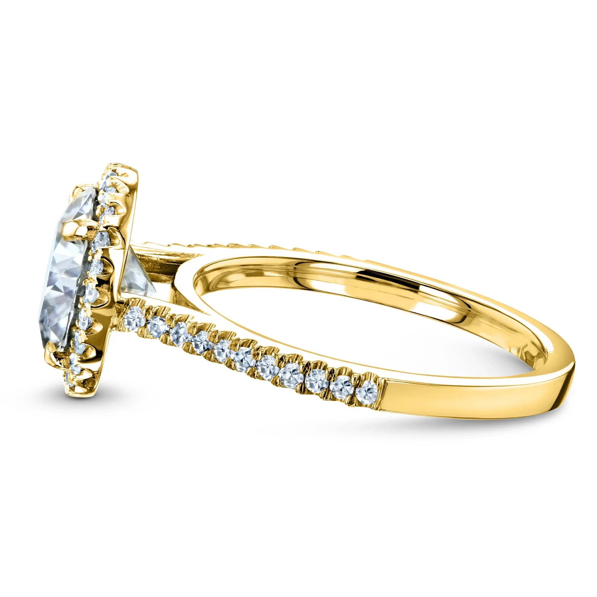 2.4ct Capri Round 3pc Yellow Bridal Set