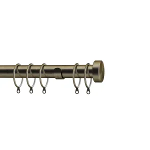 28mm Stud Curtain Pole Antique Brass