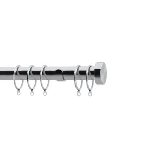 28mm Stud Curtain Pole Chrome