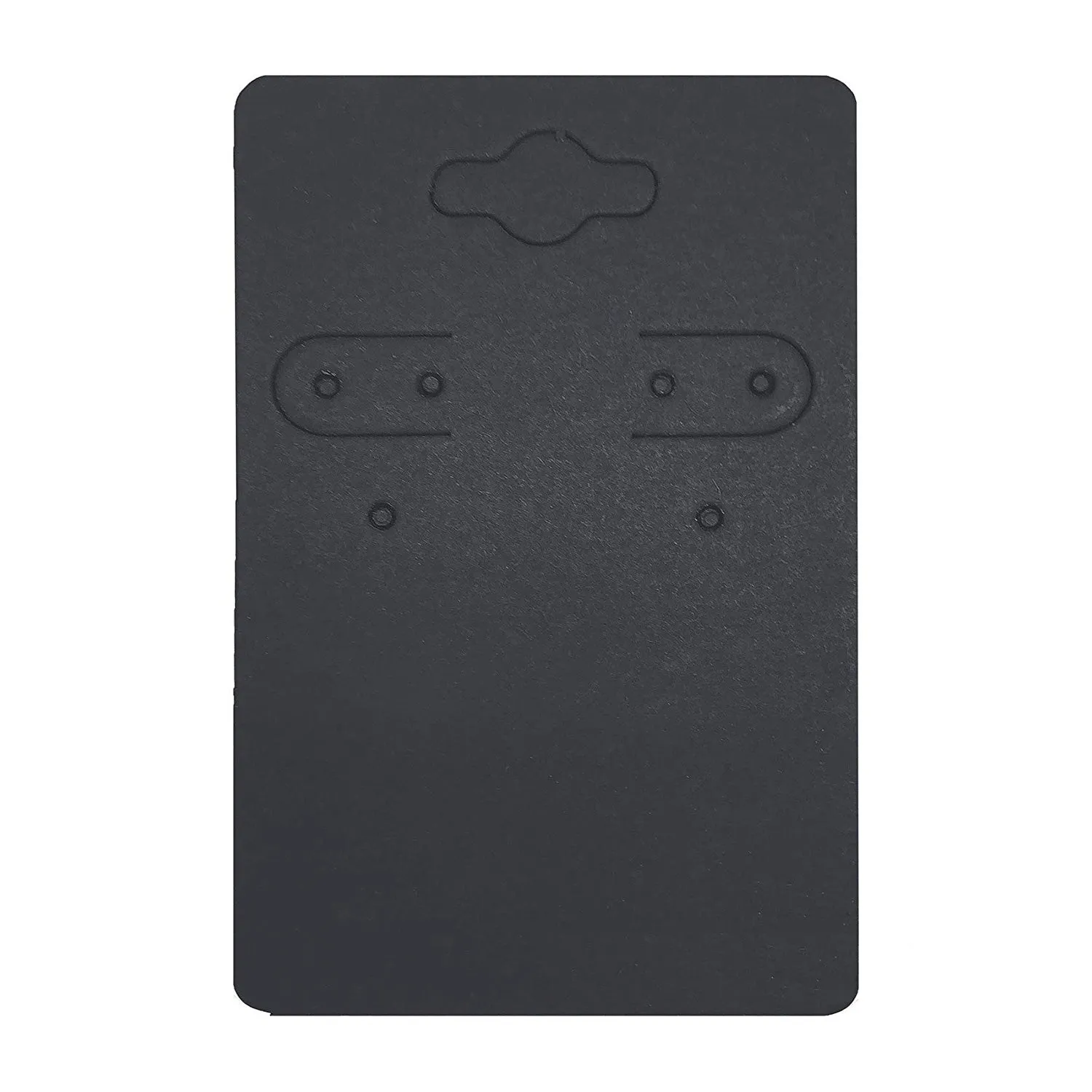 2" x 3" Black Paper Earring Cards