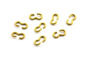 3 Shaped Connector, 50 Raw Brass 3 Shaped Connectors, Findings (10x5x1.2mm) Y338 Y109