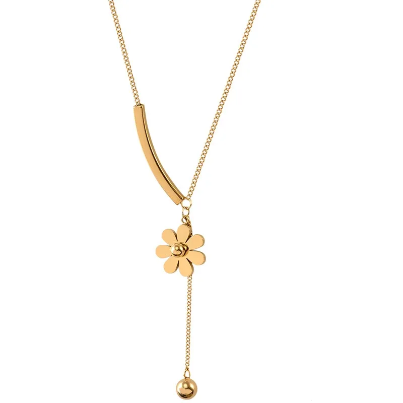 316 stainlessExquisite Necklace for Women Little Daisy Necklace