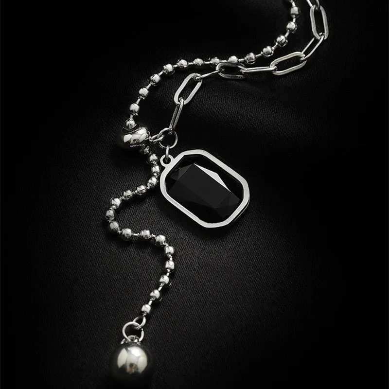 316L Stainless Steel Zircon Necklace For Women