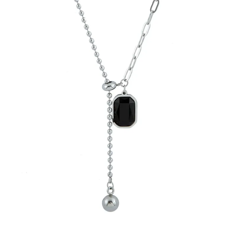 316L Stainless Steel Zircon Necklace For Women