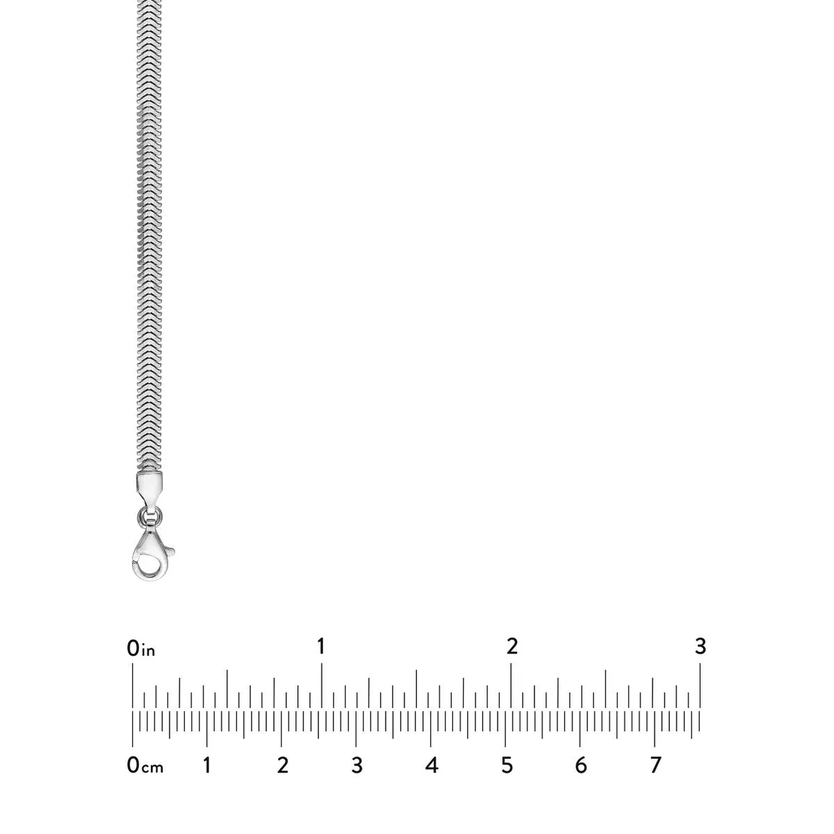 3.40mm D/C Flat Oval Snake Chain