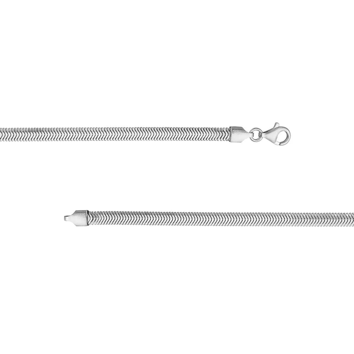 4.20mm D/C Flat Oval Snake Chain