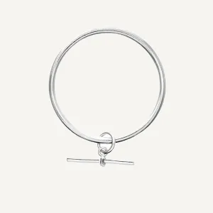 4mm T Bar Charm Classic Bangle