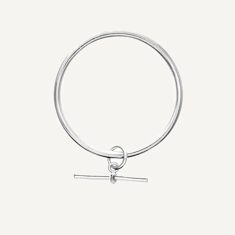 4mm T Bar Charm Classic Bangle