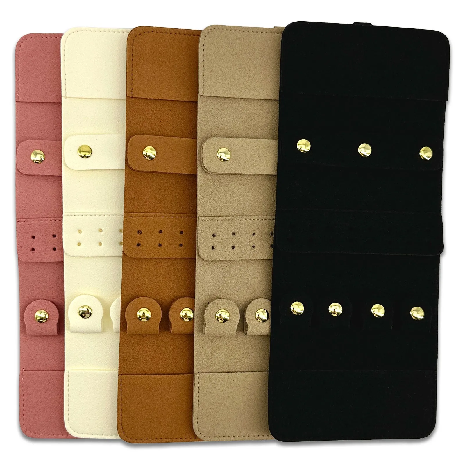 4" x 9 1/2" Microfiber Combination Storage Jewelry Roll