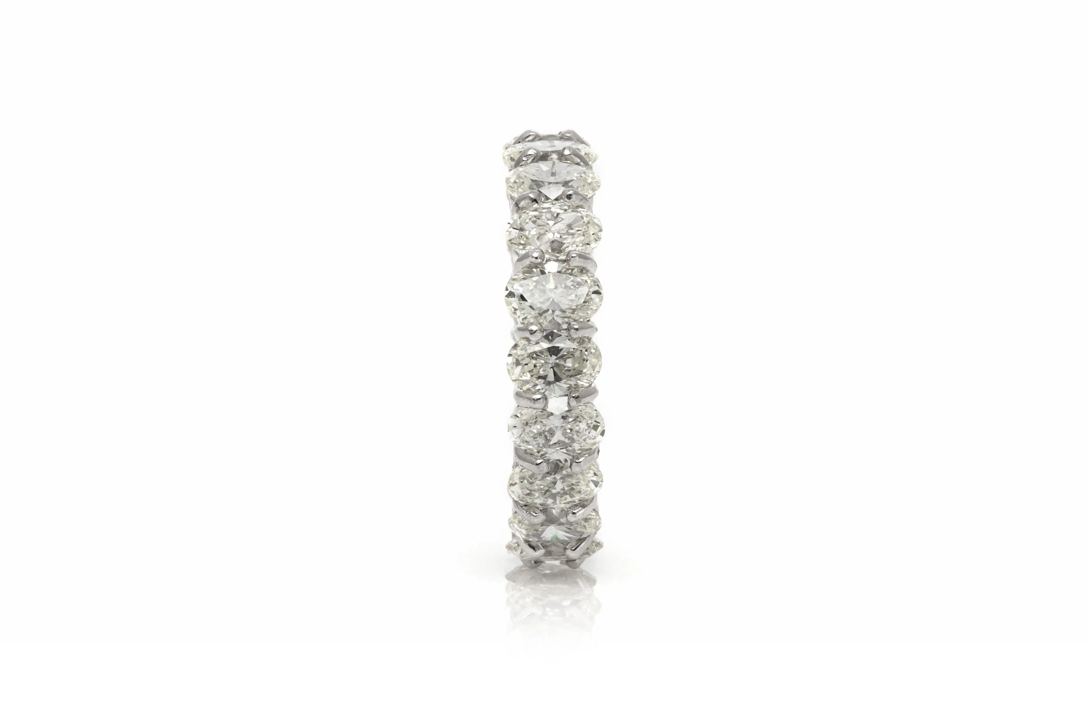 6.43 Carat Oval Cut Diamond Eternity Band
