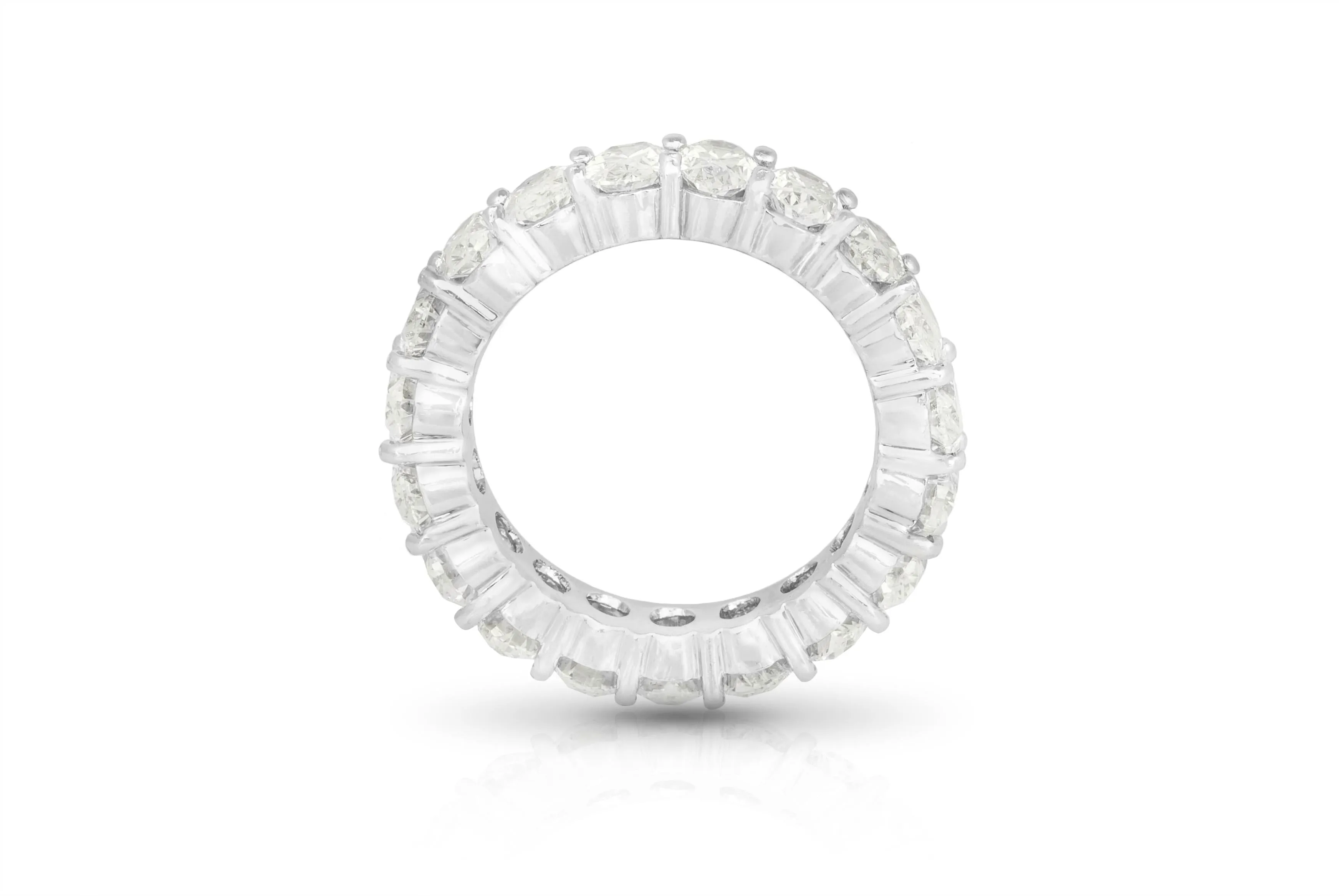 6.43 Carat Oval Cut Diamond Eternity Band