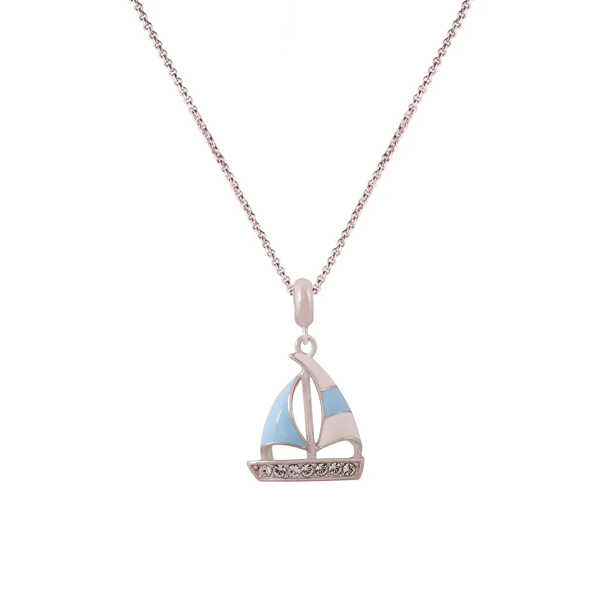 925 Sterling Silver Sailing pendant