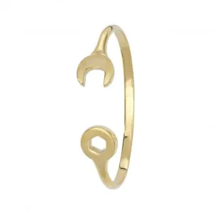 9CT Yellow Gold Baby Spanner Bangle BN356