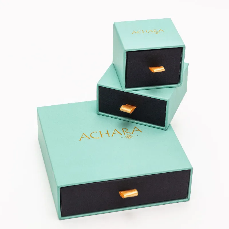 Achara Cubic Zirconia Leaf Sparkling Stud Earrings