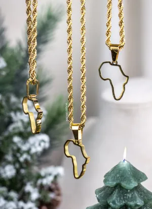 Africa Outline Rope Chain Bundle