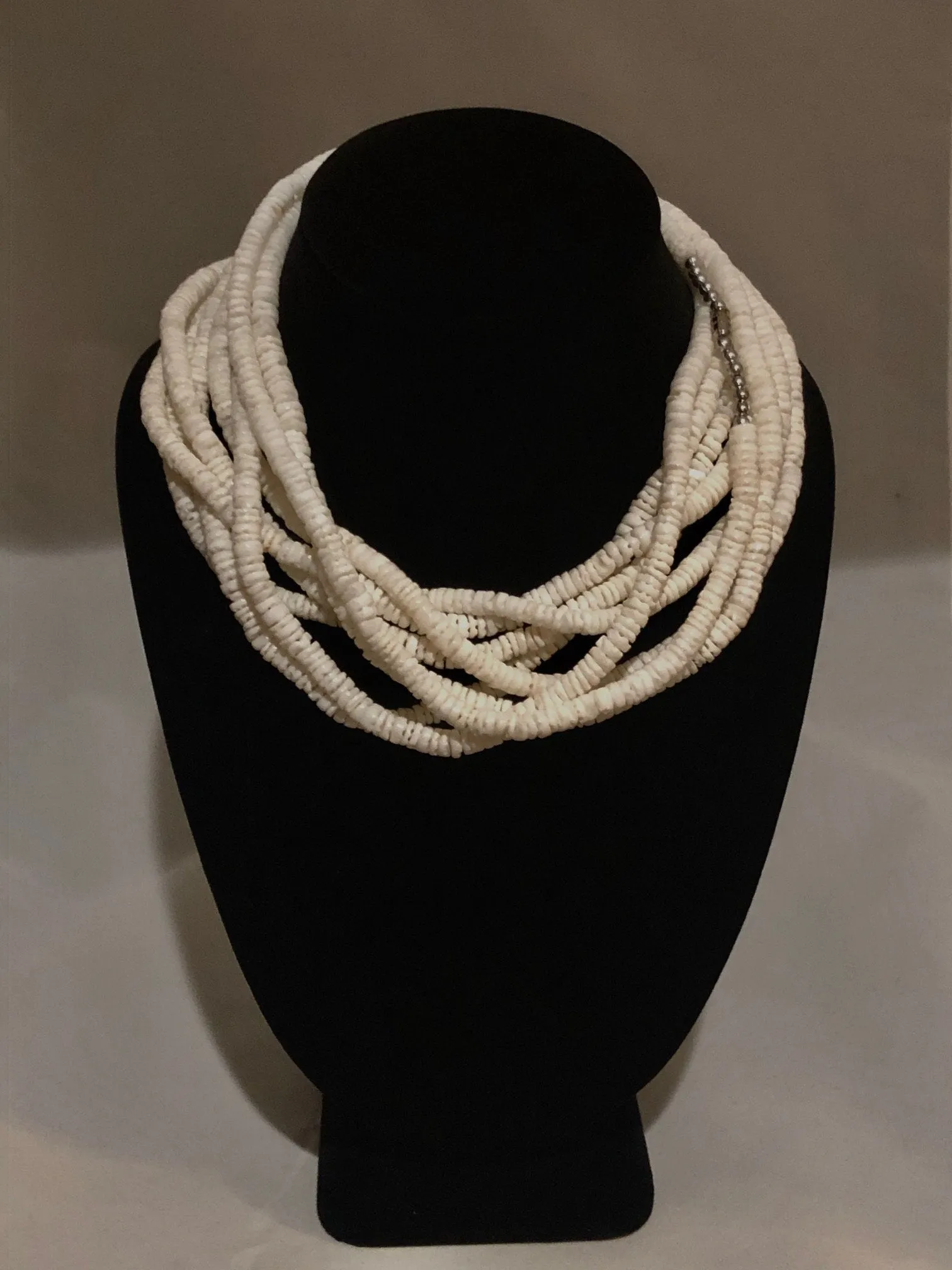 African White Shell Necklace | West African Shell Necklace | African Shell Necklace | Tribal & Ethnic | Afrocentric