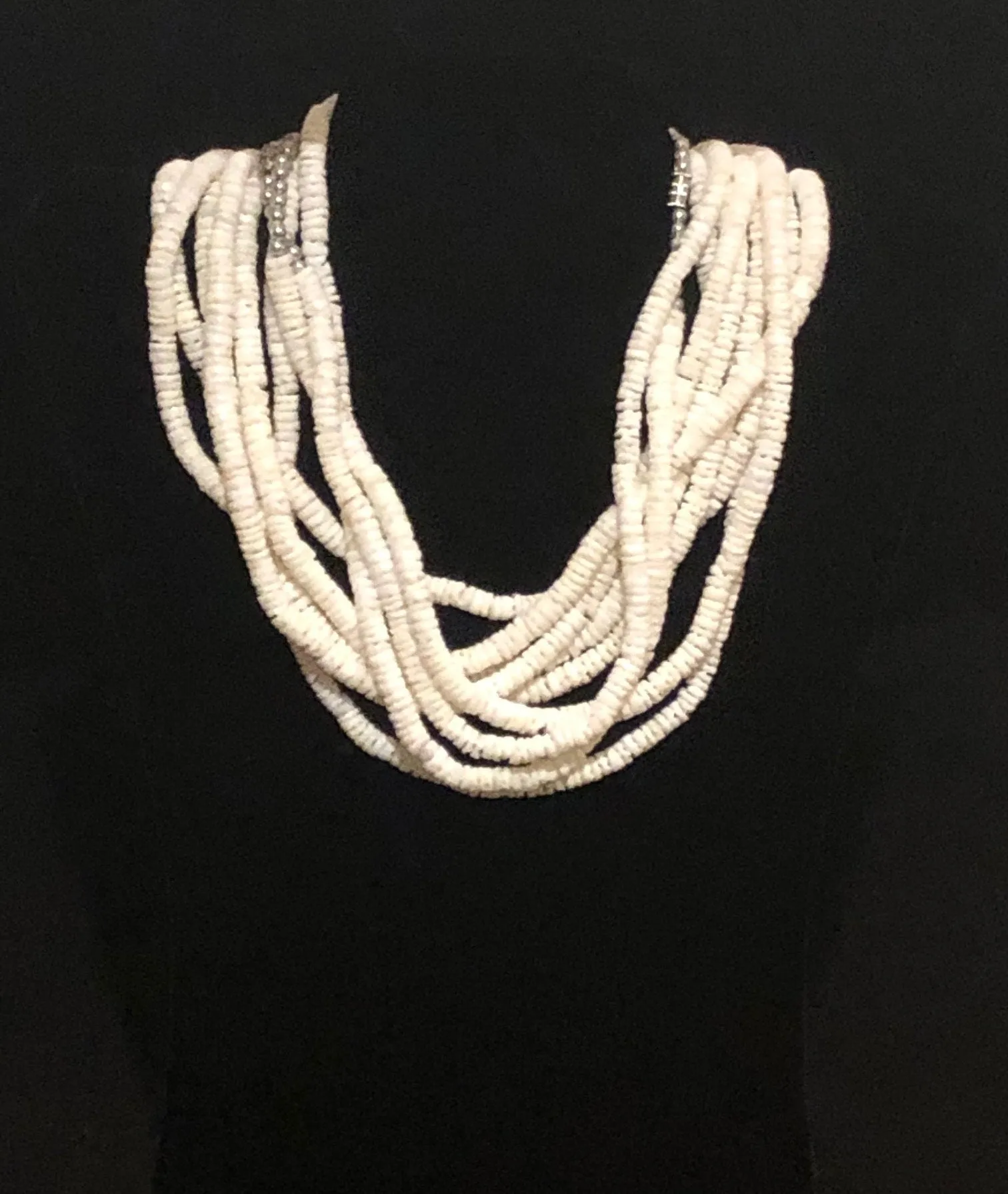 African White Shell Necklace | West African Shell Necklace | African Shell Necklace | Tribal & Ethnic | Afrocentric