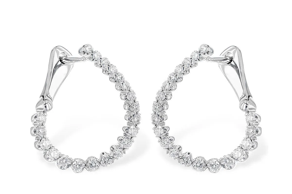 Allison Kaufman Medium Diamond Hoops