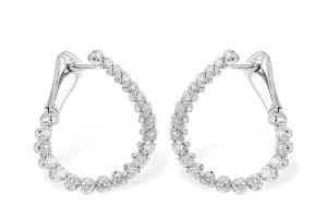 Allison Kaufman Medium Diamond Hoops