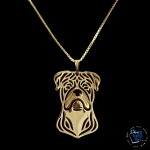American Bulldog a unique designed Pendant in Silver, Gold or Rose Gold   BONUS Chain