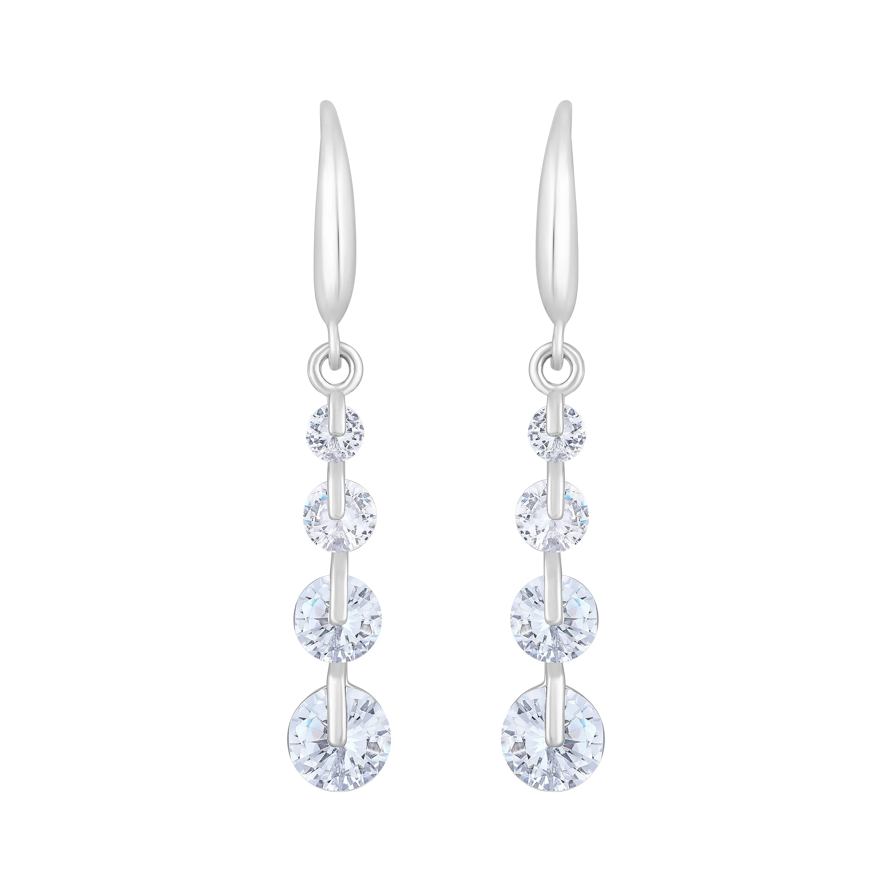 American Diamond Sparkling Dangle Earrings