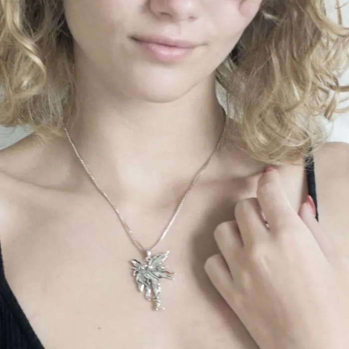 Amy Brown Firefly Fairy Sterling Silver Pendant  TP2825