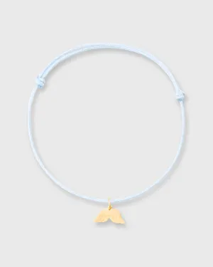 Angel Wings Charm Bracelet in Gold/Assorted Color Cord