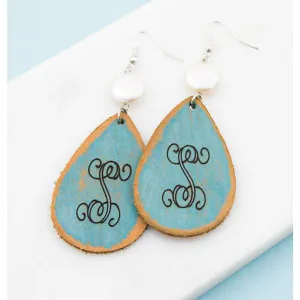 Aqua Bold Moves Teardrop Earrings