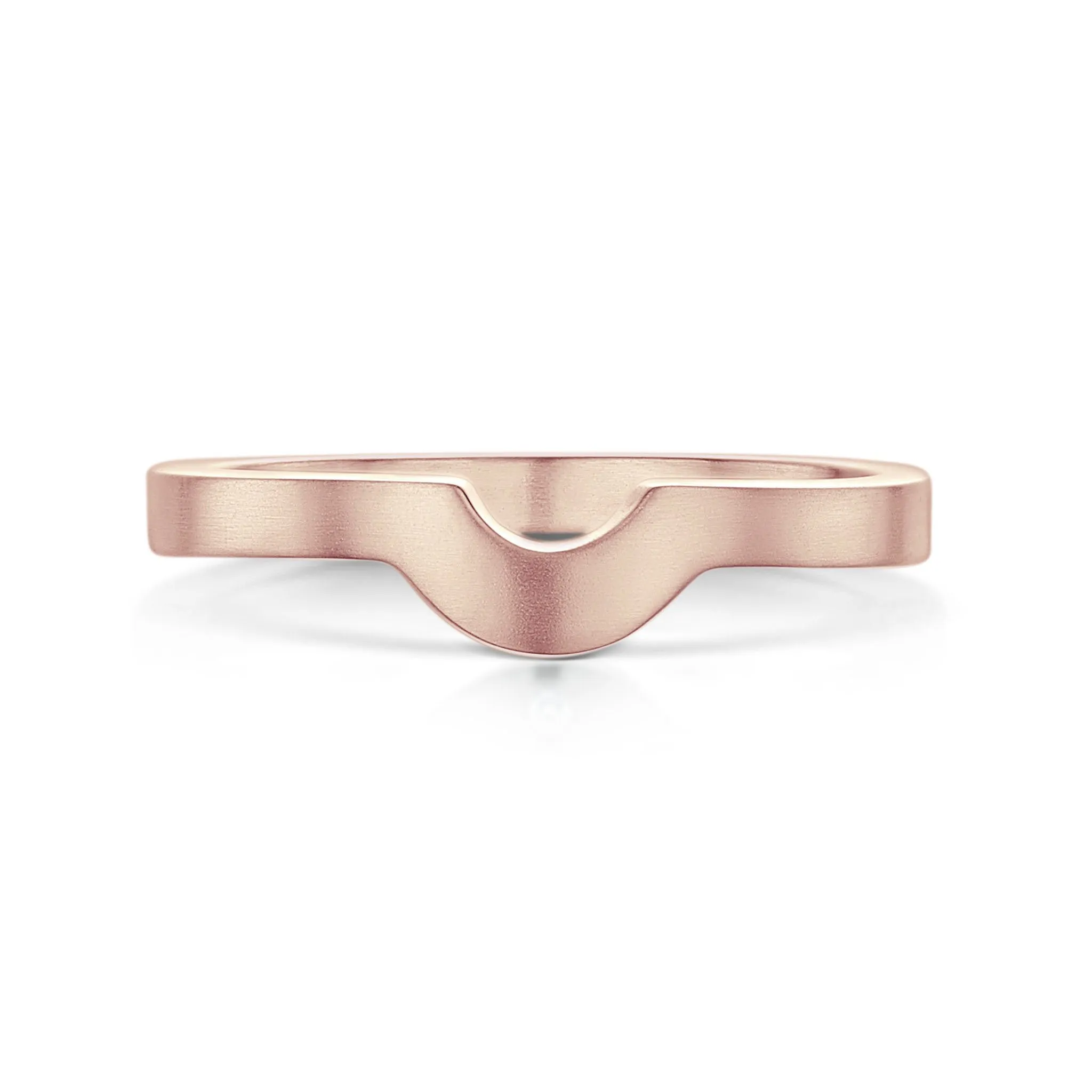 Arch Wedding Band in 9ct Rose Gold (R0181)