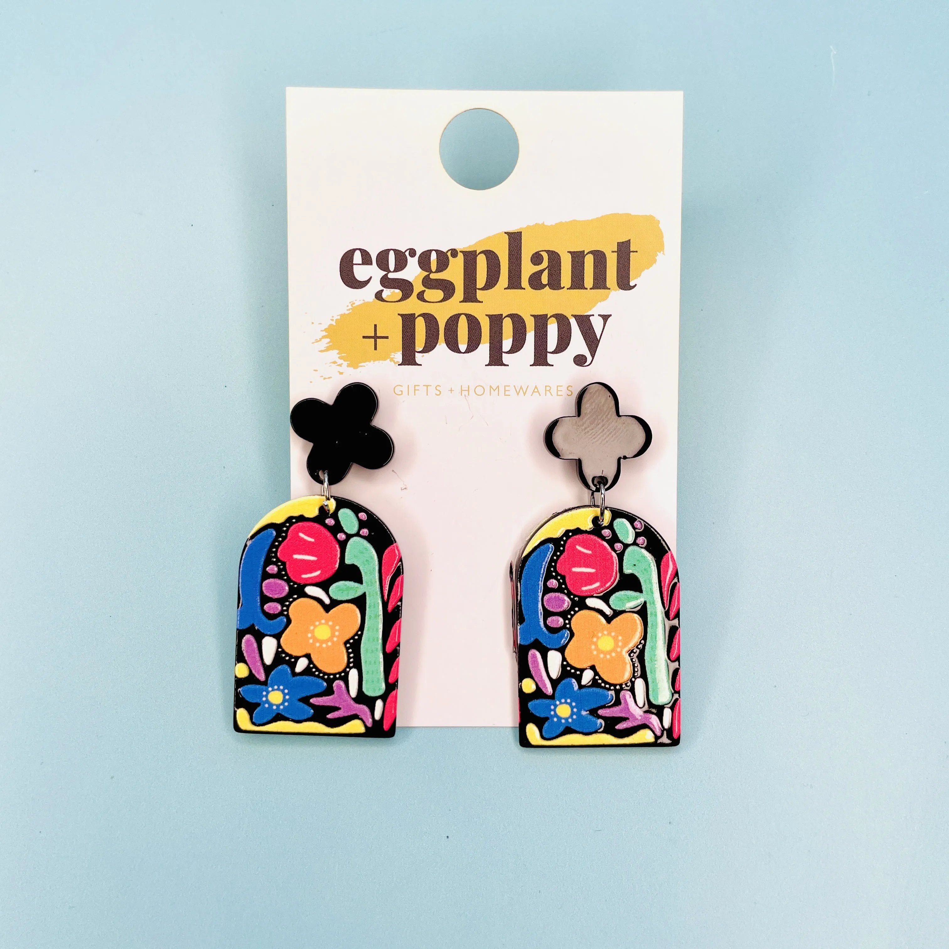 Art Earrings - Bold Blooms