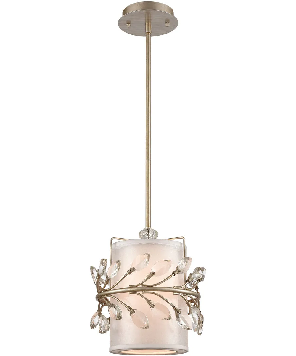 Asbury 1-Light mini pendant  Aged Silver