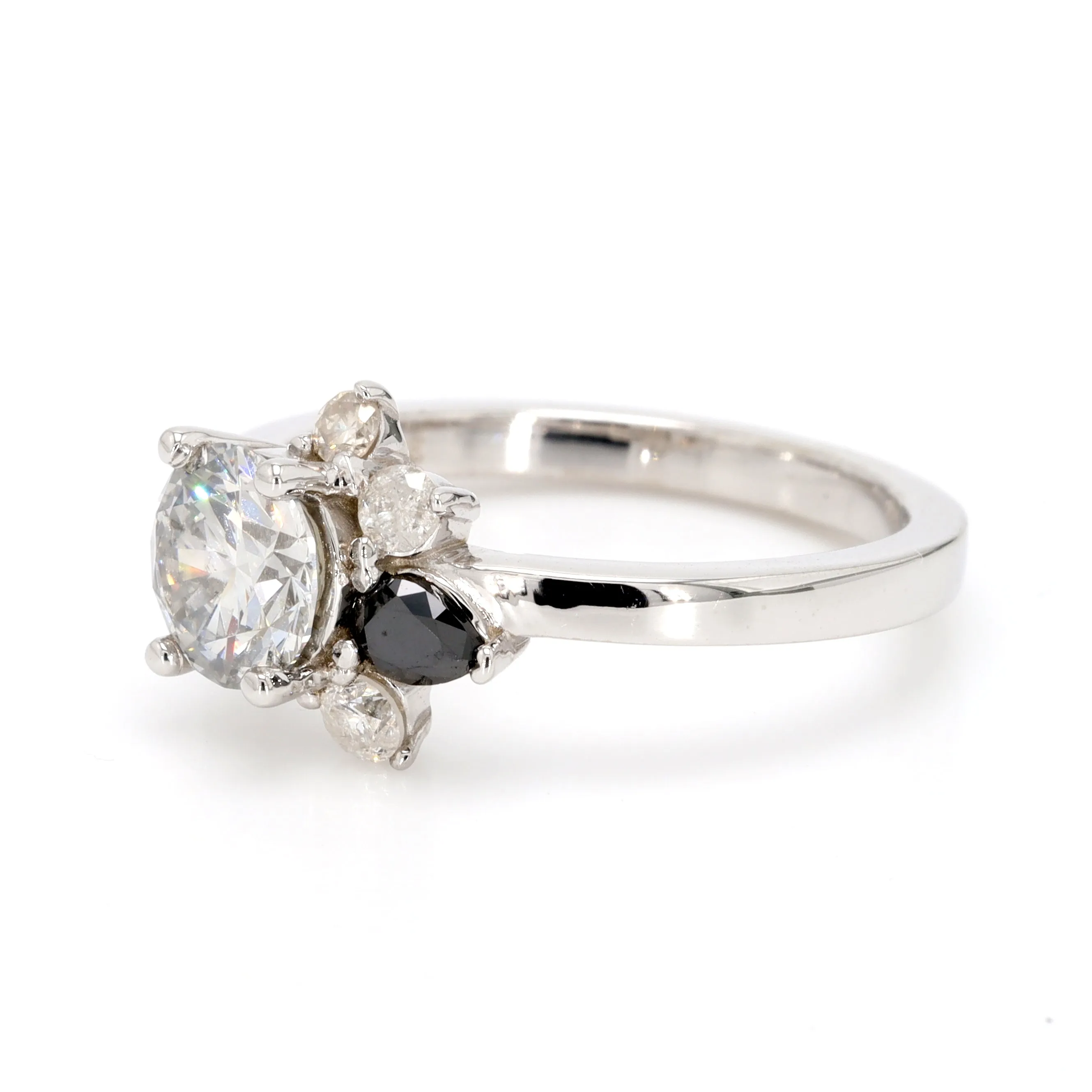 Asymmetrical Engagement Ring