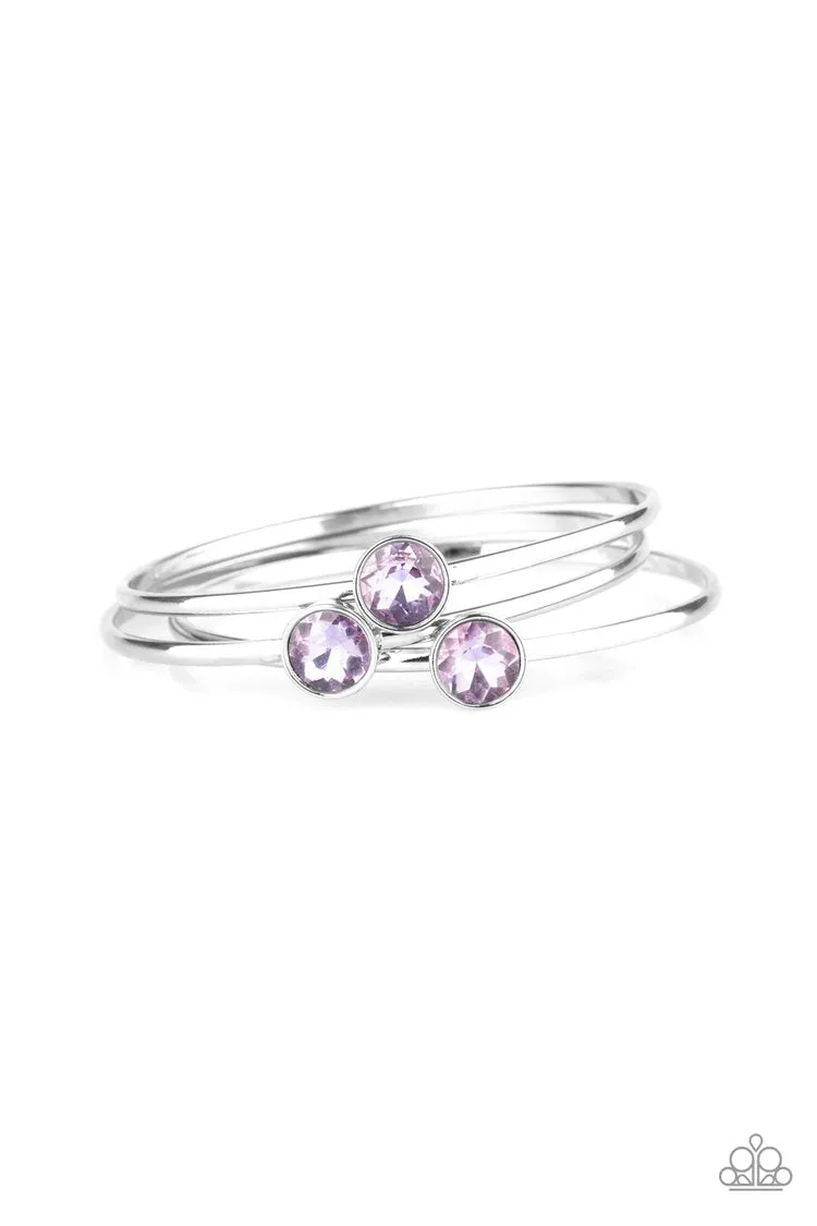 Be All You Can BEDAZZLE - Purple Bracelet