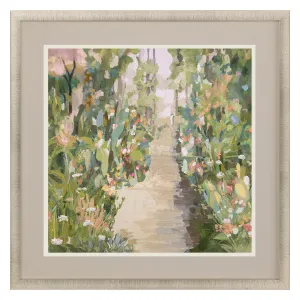 Bello Garden Delight Lane Framed Art